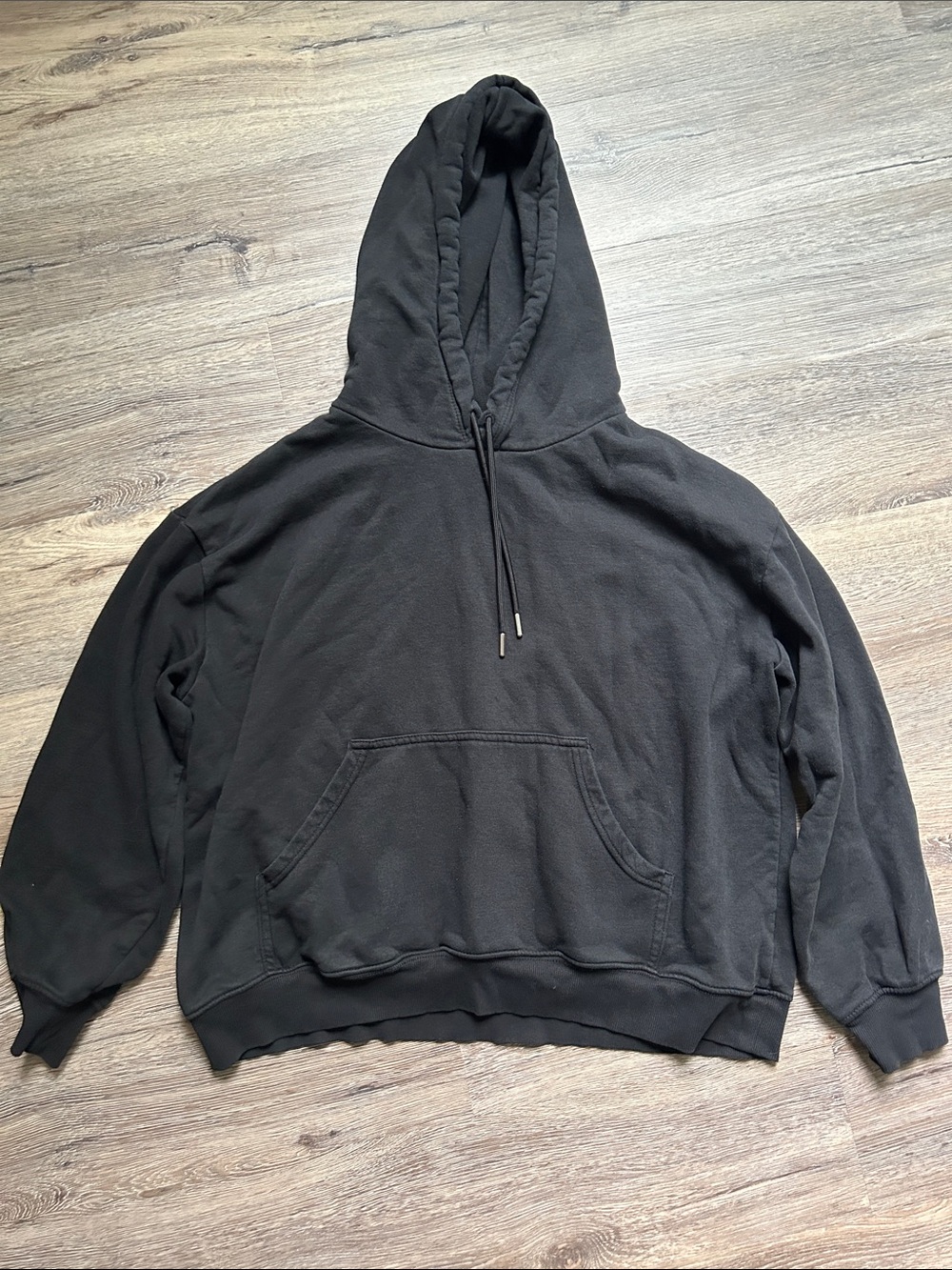 Men's Black Hoodie Sweatshirt - Classic Pullover